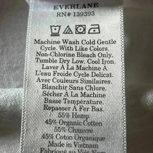 Everlane Mens V-Neck White T-Shirt Size Small - Picture 5 of 6